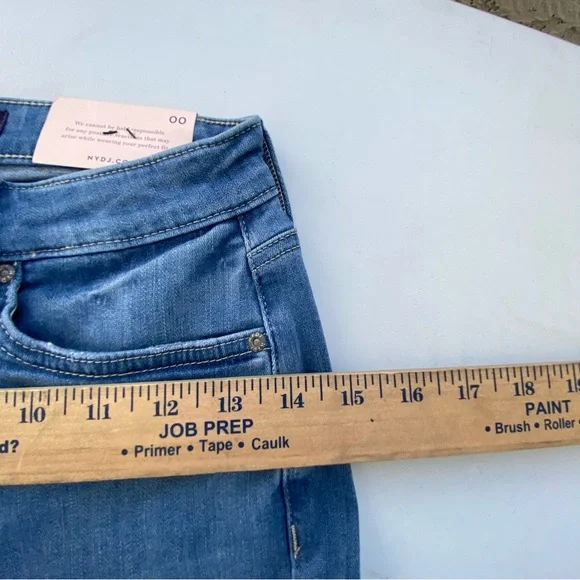 NYDJ Slim Bootcut Denim Slimming Lift Tuck Tech Jeans Sz 00 24 - Picture 8 of 10